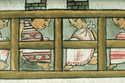 Ms Palat. 218-220 Book IX Aztec prisoners, from the 